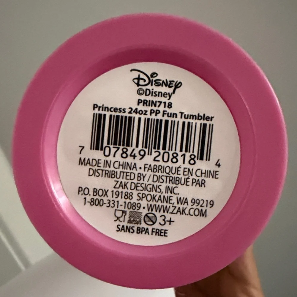 Disney Pink Princess Paper Party Cup with Multicolor Princess Art